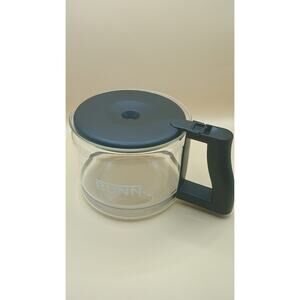 Bunn Round Glass Replacement 10 Cup Coffee Carafe Decanter Pot & Lid Vintage EUC